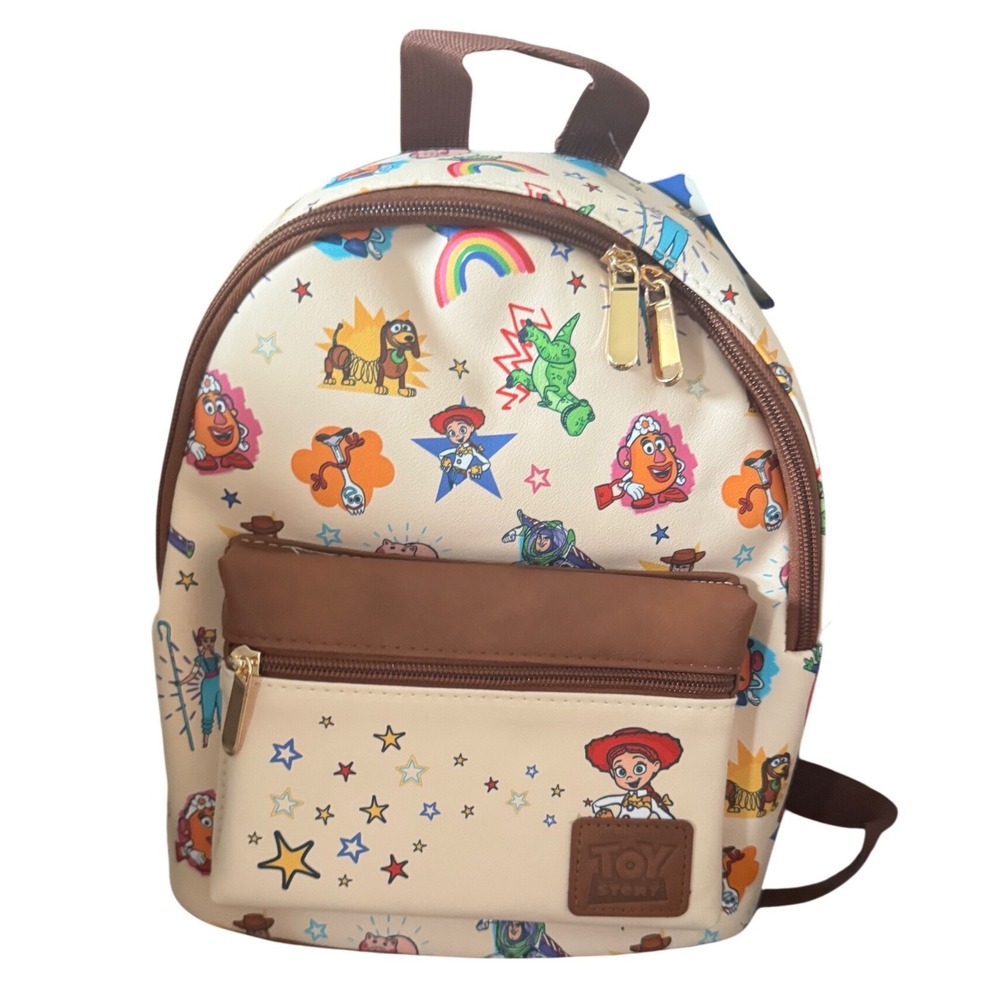 Toy Story Book Backpack Buzz‎ Lightyear Bag Zipper Front Pocket NWT